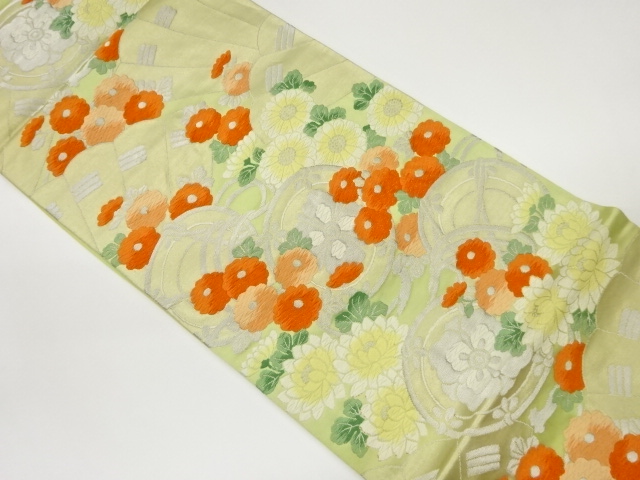 JAPANESE FUKURO OBI / WOVEN FLOWERS